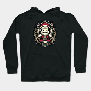 Christmas Santa embroidery style 08 Hoodie